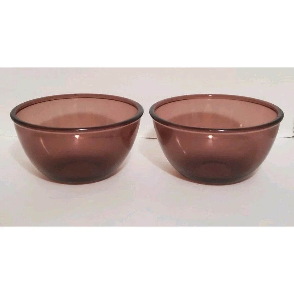 Pyrex Visions 322 Cranberry Purple Bowl Nesting 7